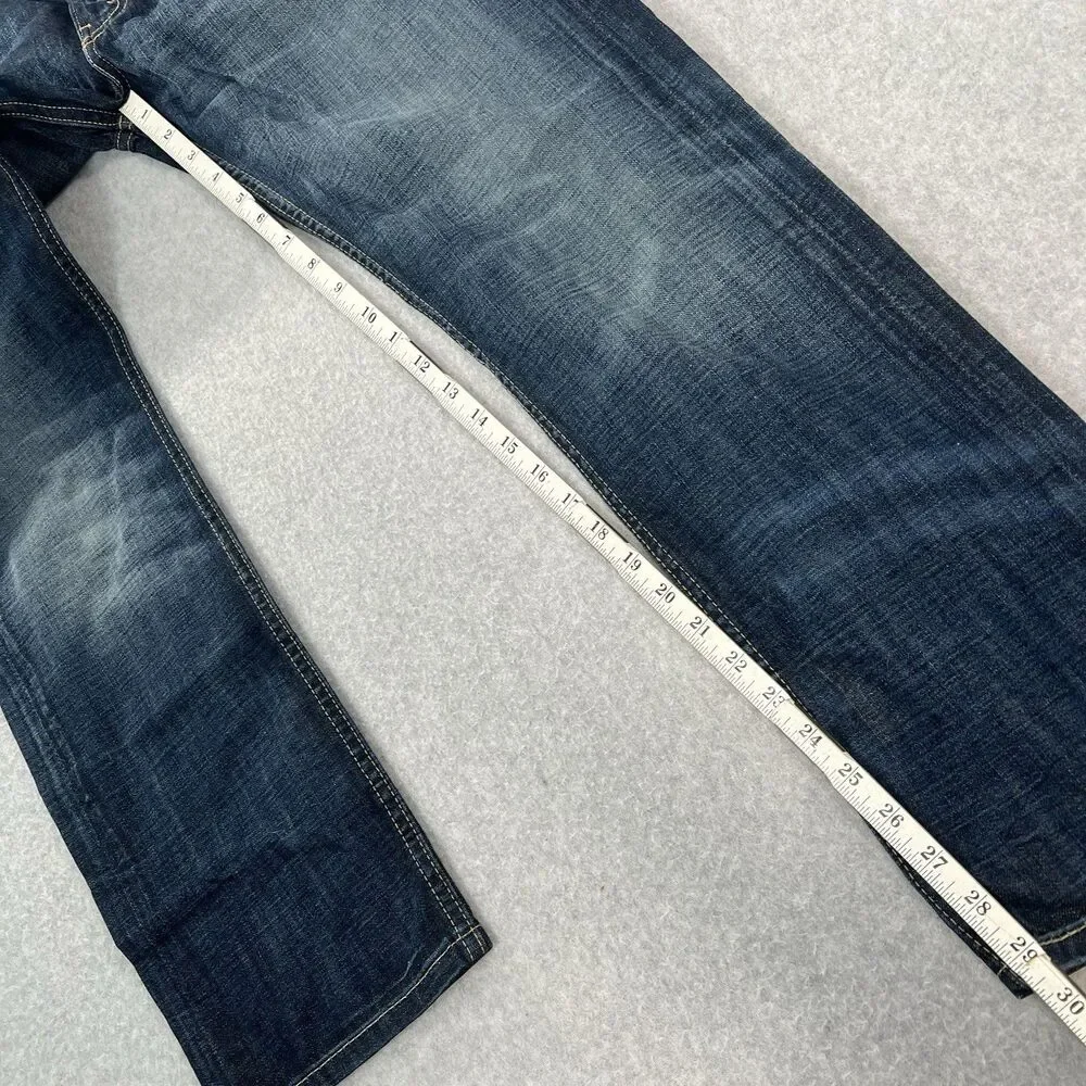 Levi’s 513 Blue Denim Cotton Blend Jeans  Tag Says 33x30 actual 33x29 Men